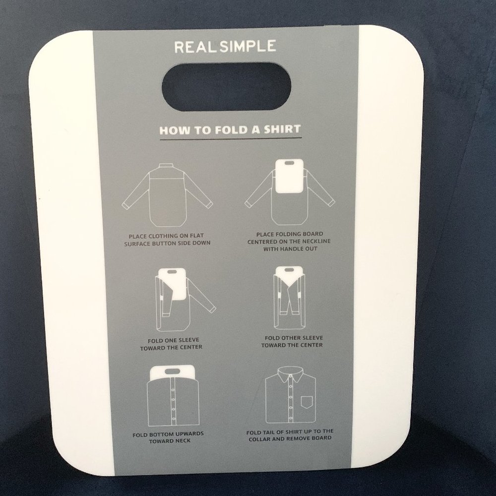 New Real Simple Hanging Shirt Folding Board for Laundry Ironing